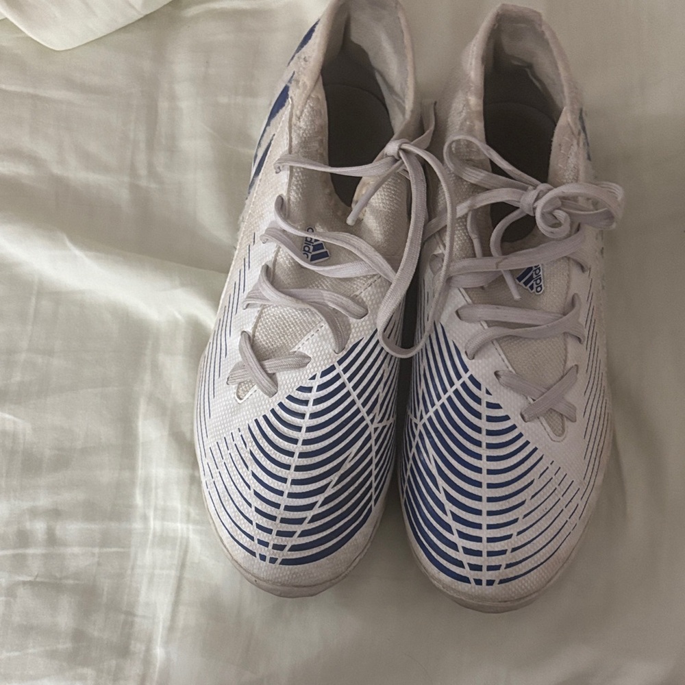 Stylish Women's White and Blue Athletic Shoes